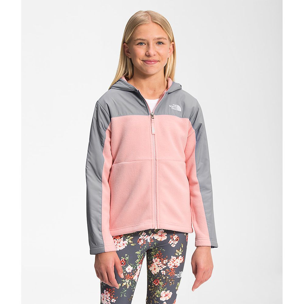 The North Face Fleeces Youth Australia - The North Face Freestyle Hoodie Rose / Grey (OYJ-042937)